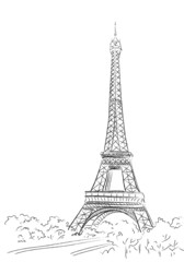 Fototapeta na wymiar Paris, background with the Eiffel tower