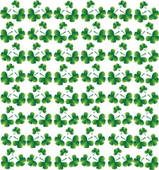 Seamless vector clover background for St. Patricks Day