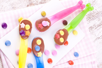 spoons of chocolate for kids