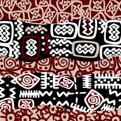 Ethnic stylized motifs, background pattern