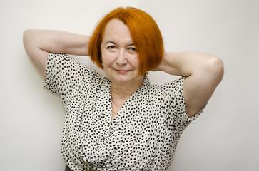 Woman with red hair