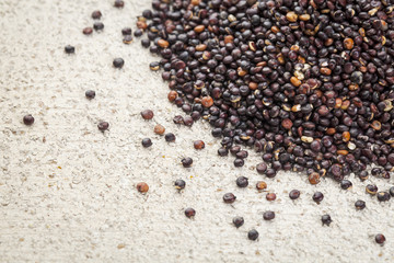 black quinoa grain