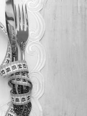 fork and knife, diet menu