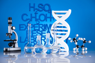 DNA molecules, Chemistry formula background