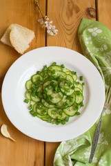 Salad of cucumber