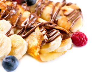 Crepes With Banana And Chocolate