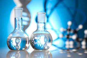 Molecular Model,atom, Laboratory glass     