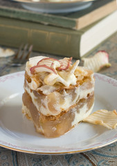 Apple cake and books