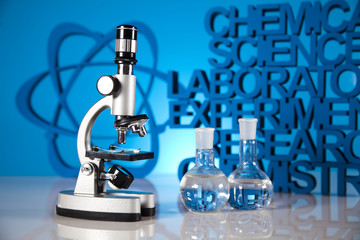 Chemistry science formula, Laboratory glassware 