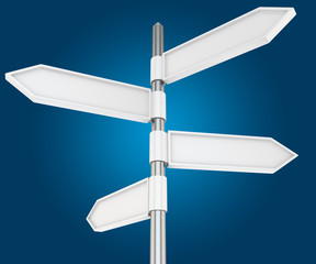 Obraz premium Four ways directions