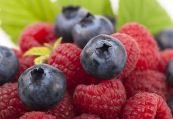 Many blueberries