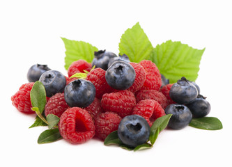 Many blueberries