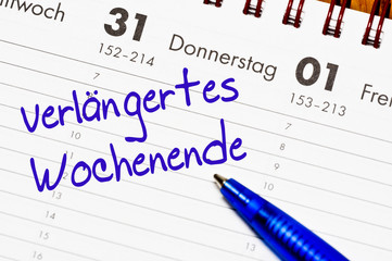 wochenende verlängertes