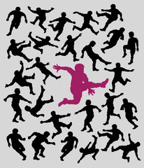 Soccer Boy Silhouettes 3, Football Symbols