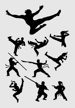 Martial Silhouettes, Attack and Weapons