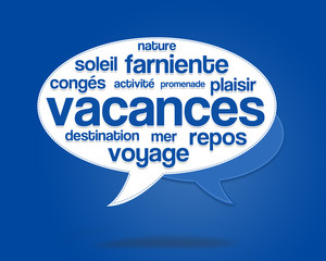 nuage de mots vacances