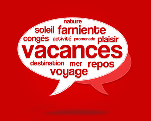 nuage de mots vacances