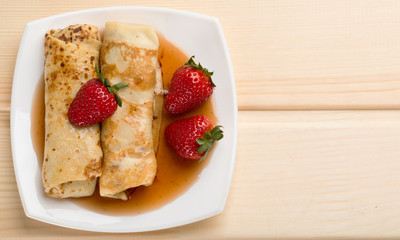Delicious french  crepes