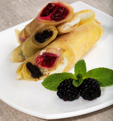 Delicious french  crepes