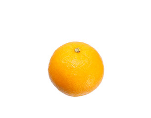 Ripe orange isolated white background