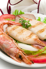 grilled sea food