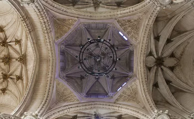 Schilderijen op glas Toledo - Gothic cupola of Monasterio San Juan de los Reyes © Renáta Sedmáková