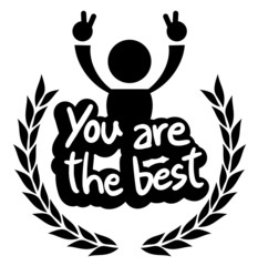 Icon you are the best