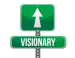 visionary road sign illustration design