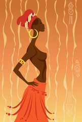 Obraz na płótnie Canvas African Woman