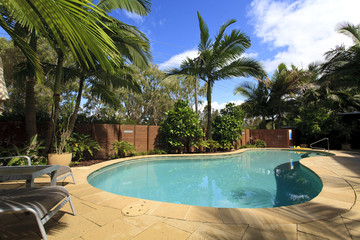 Summer swimming pool