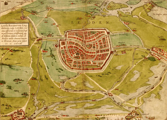 Fototapeta premium Medieval city map
