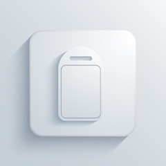 Vector light square icon. Eps10