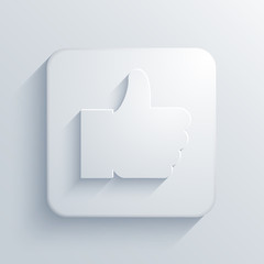 Vector light square icon. Eps10