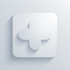 Obraz premium Vector light square icon. Eps10