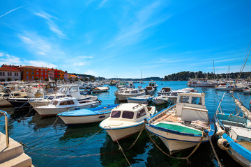 Fototapeta na wymiar Sailboats and yachts in a quiet harbor