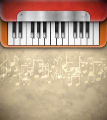 Fototapeta premium Background with piano
