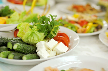 Vegetables and Cheese