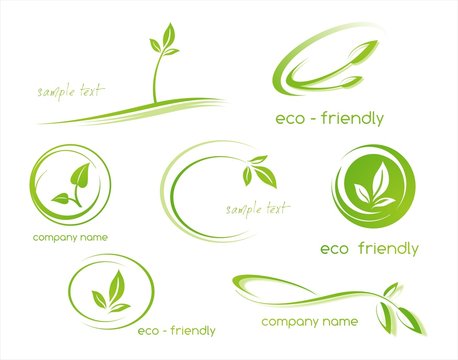 leaves, plant, icons , nature, Eco friendly business logo