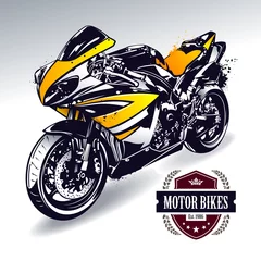 Printed kitchen splashbacks Motorcycle Sport motorbike
