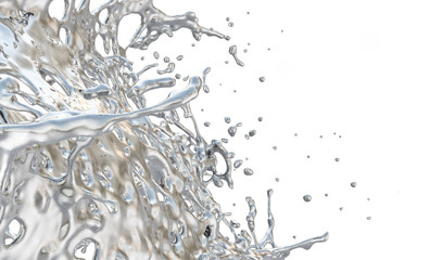 abstract background of splashing metal