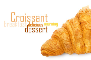 Fresh and tasty croissant