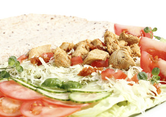 Savory chicken breast slices