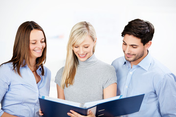 Fototapeta premium kollegen arbeiten zusammen