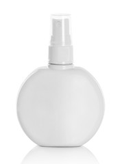 white spray bottle isolated