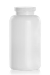 White Medical Drugs Tablets Capsules Plastic Bottle