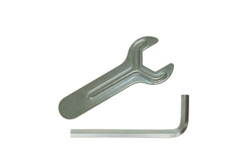 used tools for furniture screw driver and a key