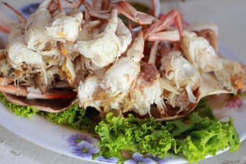 Thai seafood - steamed crab