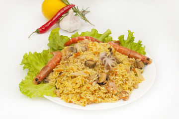 Seafood pilaf