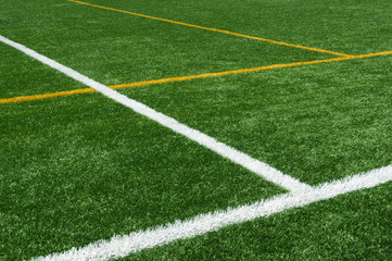 Obraz premium background of lines on football turf