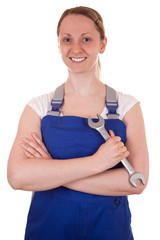 Junge Handwerkerin